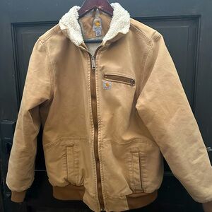 Beautiful Broke In Sherpa Lined Carhartt Coat